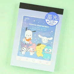 Sanrio Characters Glow In The Dark Mini Memo Pad