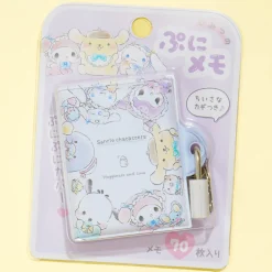Sanrio Characters Happiness & Love Memo Pad With Lock