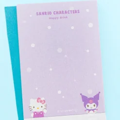 Sanrio Characters Happy Drink Mini Memo - Grape