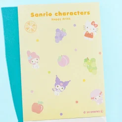 Sanrio Characters Happy Drink Mini Memo - 0 Fruits