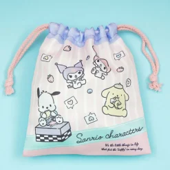 Sanrio Characters Happy Drawstring Pouch