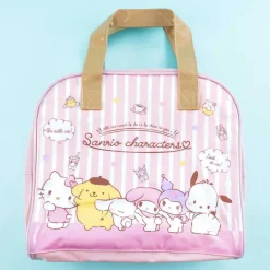 Sanrio Characters Happy Lineup Vinyl Boston Bag