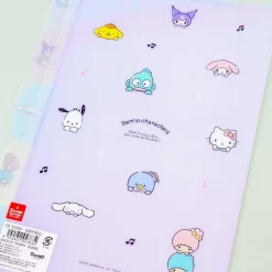 Sanrio Characters Happy Music Time Multi-Slot A4 File Folder