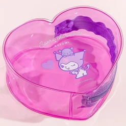 Sanrio Characters Heart-Shaped Pouch - Kuromi