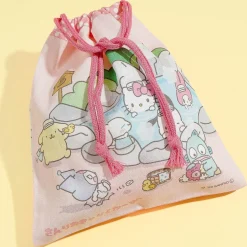 Sanrio Characters Hot Spring Drawstring Pouch