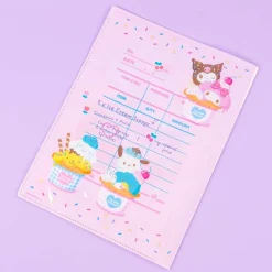 Sanrio Characters Ice Cream Parlor A4 File Folder