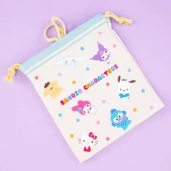 Sanrio Characters Love Me Colors Drawstring Pouch