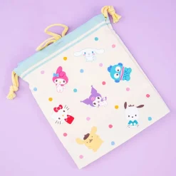 Sanrio Characters Love Me Colors Drawstring Pouch