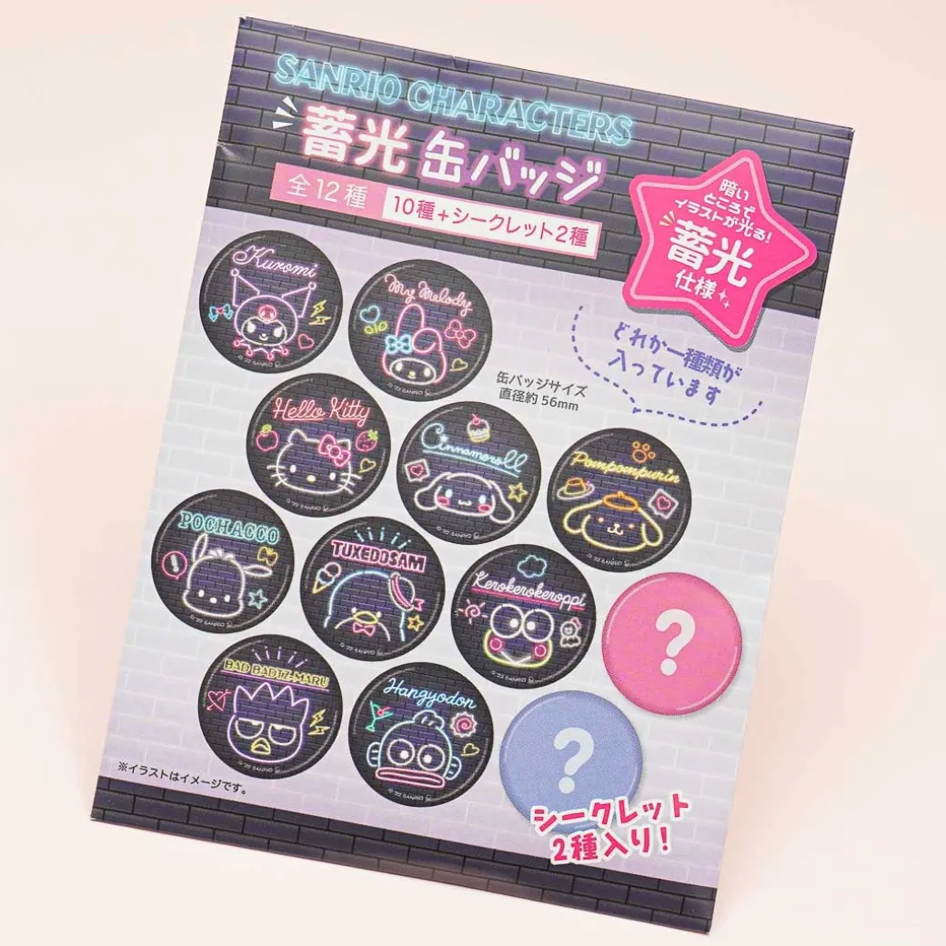 Sanrio Characters Luminous Button Badge