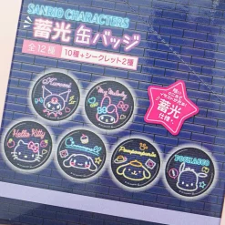 Sanrio Characters Luminous Button Badge