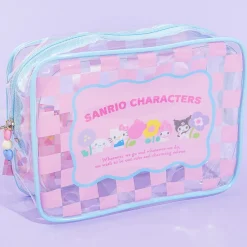 Sanrio Characters Pastel Checker Box Pouch