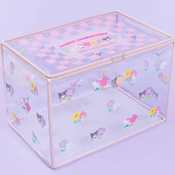 Sanrio Characters Pastel Checker Clear Storage Box
