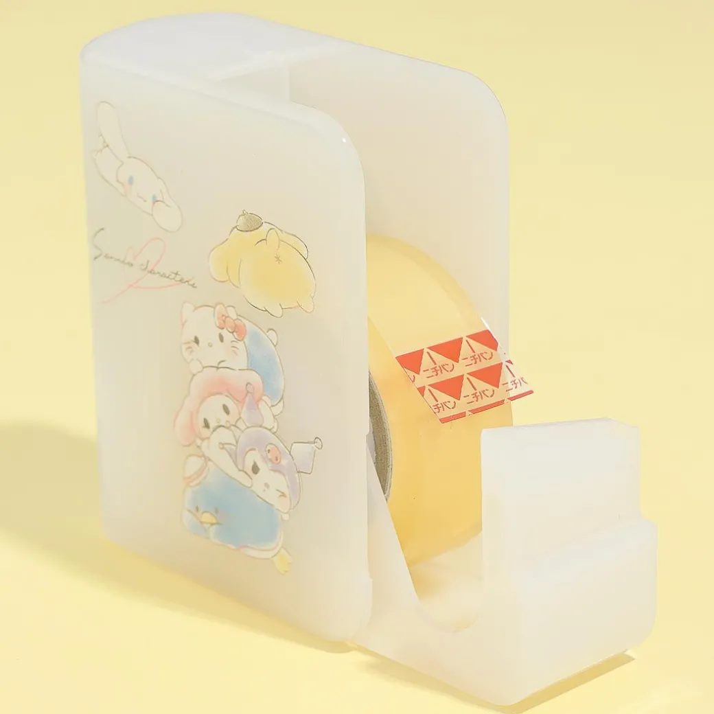 Sanrio Characters Pile-Up Tape With Dispenser