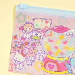Sanrio Characters Pink Love Lab Fastener Case