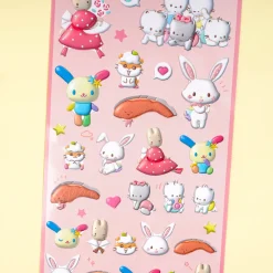 Sanrio Characters Pose Party Puffy Stickers
