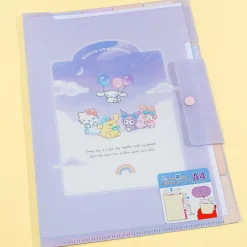 Sanrio Characters Relaxing Night Multi-Slot A4 File Folder