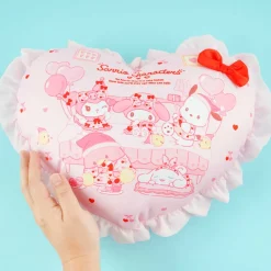 Sanrio Characters Ruffled Heart Cushion