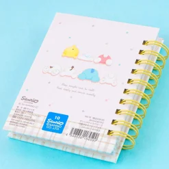 Sanrio Characters Sleepy Time Mini Spiral Notebook With Sticky Notes