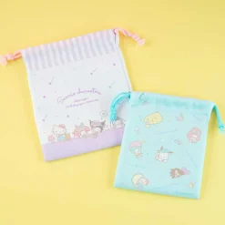 Sanrio Characters Sleepy Drawstring Pouch Set