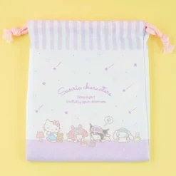 Sanrio Characters Sleepy Drawstring Pouch Set