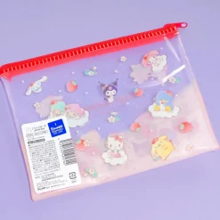 Sanrio Characters Strawberry Heaven Flat Pouch