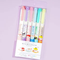 Sanrio Characters Sushi Midliner Double-Sided Highlighter Set
