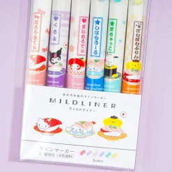 Sanrio Characters Sushi Midliner Double-Sided Highlighter Set