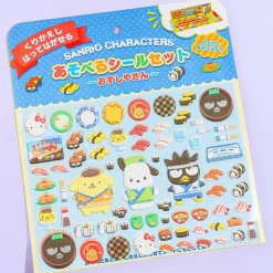 Sanrio Characters Sushi Restaurant Play Sticker Set