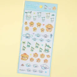 Sanrio Characters Three Up Sleepy Time Stickers