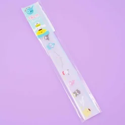 Sanrio Characters Together Time Slim Ruler