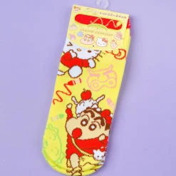 Sanrio Characters x Crayon Shin-Chan Socks - Hello Kitty & Shin
