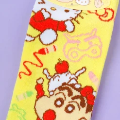 Sanrio Characters x Crayon Shin-Chan Socks - Hello Kitty & Shin