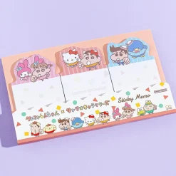 Sanrio Characters x Crayon Shin-Chan Sticky Notes Set