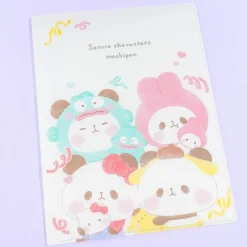 Sanrio Characters x Mochi Mochi Panda Multi-Slot A4 File Folder