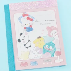 Sanrio Characters x Mochi Mochi Panda Crane Game Mini Memo Pad
