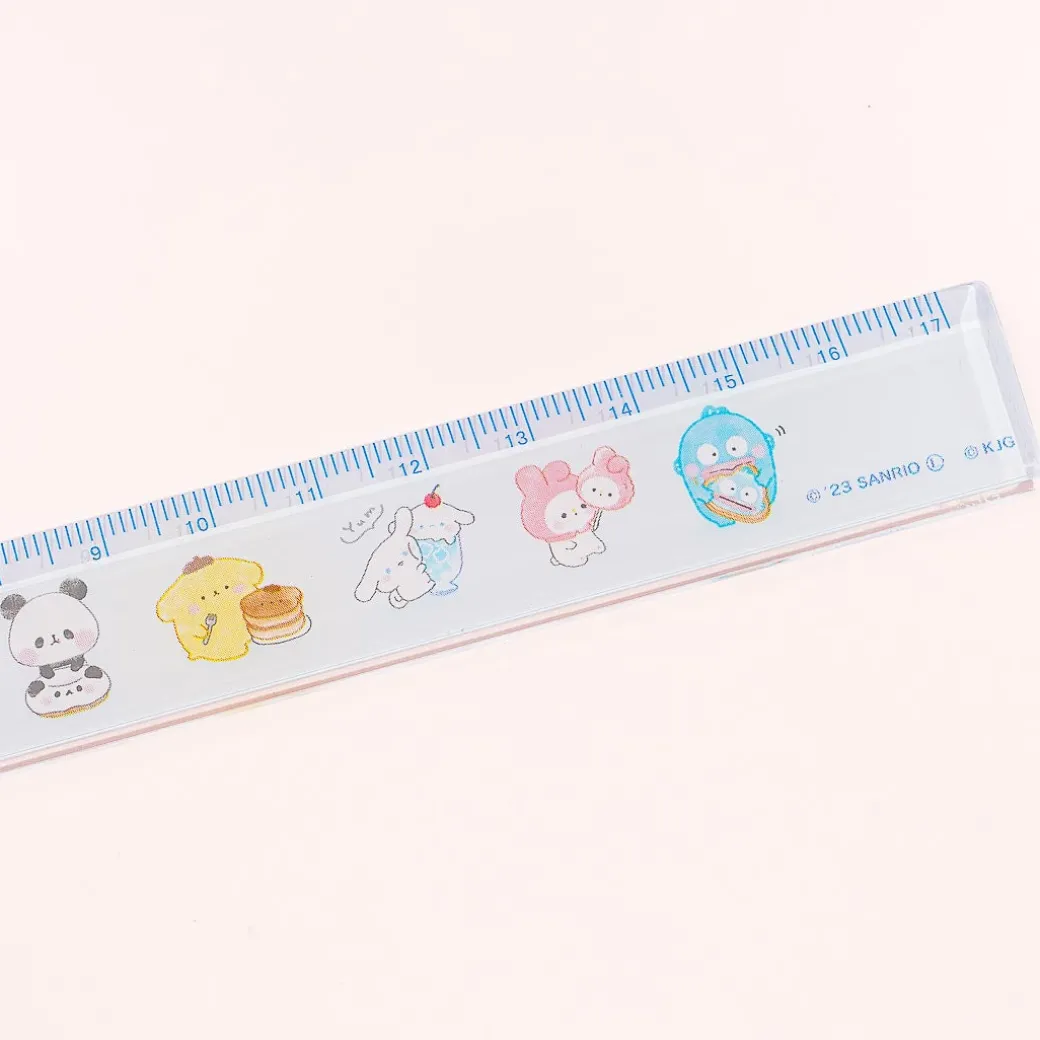 Sanrio Characters x Mochi Mochi Panda Sweets Ruler