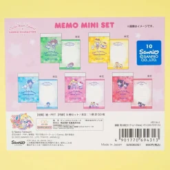 Sanrio Characters X Sailor Moon Chibi Memo Pad Set - Team B