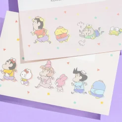 Sanrio Characters x Shin-Chan Mini Letter Set