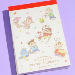 Sanrio Characters x Shin-Chan Playtime Memo Pad