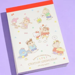 Sanrio Characters x Shin-Chan Playtime Memo Pad