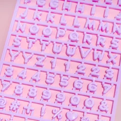 Sanrio Custom Alphabet Charm Decors - Purple