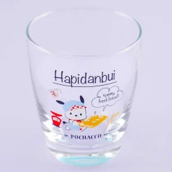Sanrio Hapidanbui Drinking Glass - Chef Pochacco