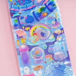 Sea Animals Glittery Sticker Set