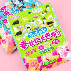 Senjaku Happy Nikukyu Cat Paw Gummy - Grape & Apple