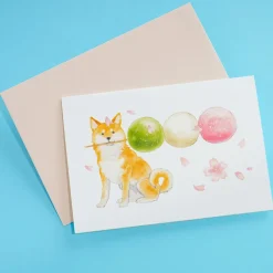 Shiba Inu Sakura Dango Card