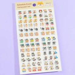 Shiba Inu Schedule Stickers