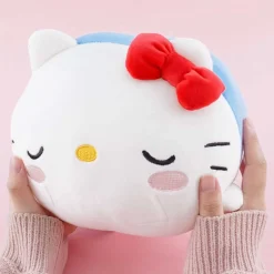 Sleeping Hello Kitty Round Plushie - Medium