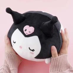 Sleeping Kuromi Round Plushie - Medium