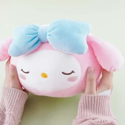 Sleeping My Melody Round Plushie - Medium