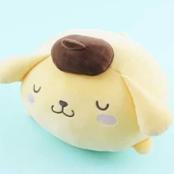 Sleeping Pompompurin Round Plushie - Medium